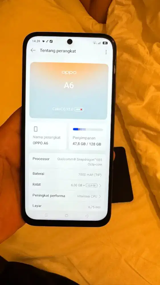 oppo a6 6/128 blue
