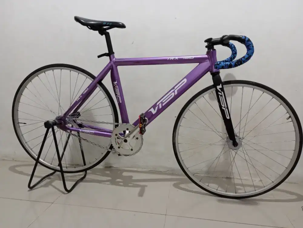 Fixie Soloist 77 ungu metalic decal VISP fullbike