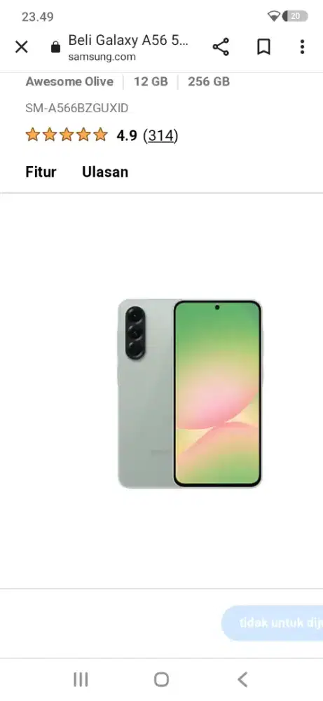 Hp Samsung galaxy a56