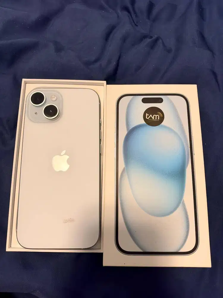 Iphone 15 Blue 128GB Fullset Ori