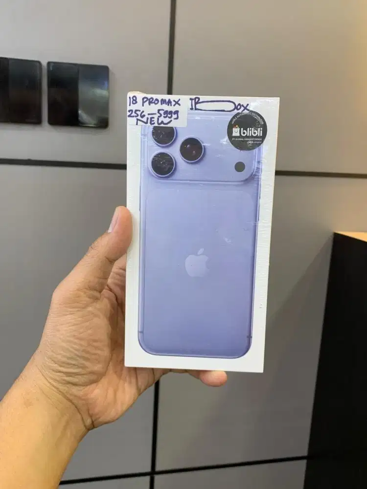 Iphone 18 Promax 256 Gb Glacier New Resmi ibox