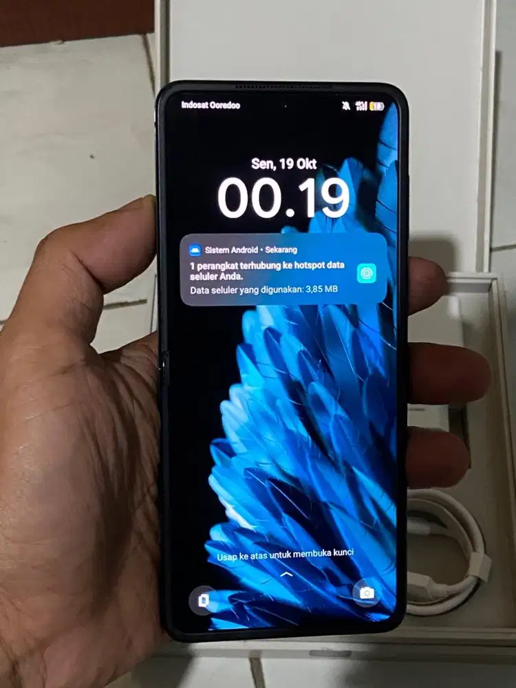 Oppo N2 flip fullset acc new belum di pakai