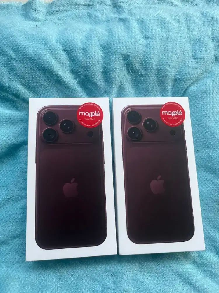 iPhone 18 Pro 256GB Burgudy Resmi iBox Digimap Baru dan Segel