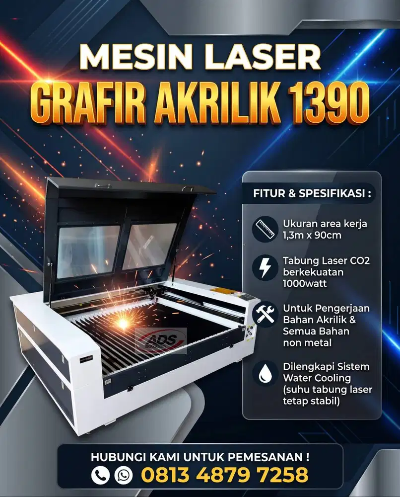 MESIN LASER GRAFIR AKRILIK 1390