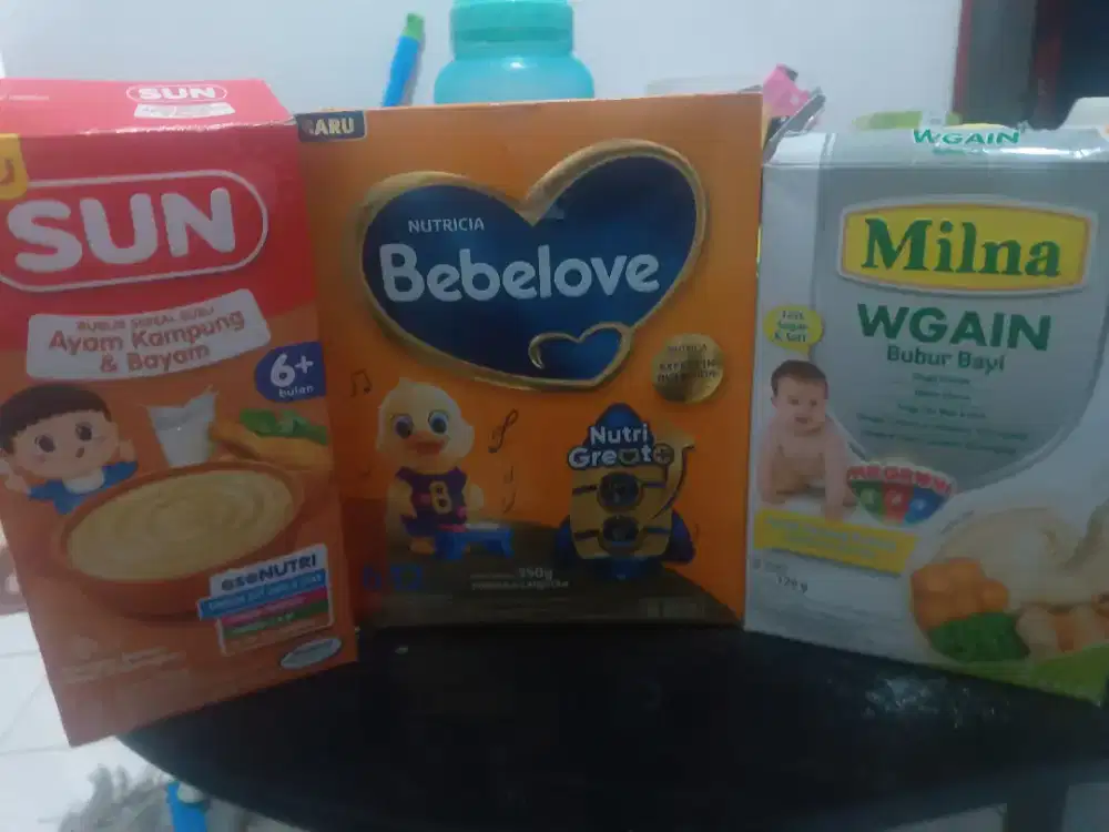 Susu dan bubur bayi bebelove milna sun
