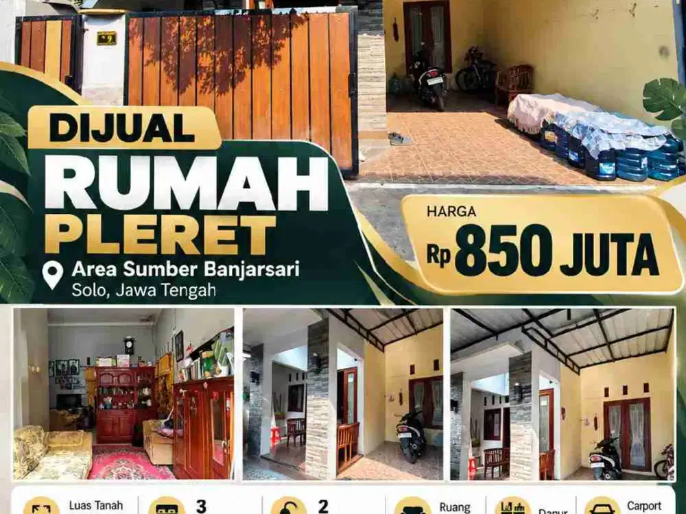 Dijual Rumah Strategis Murah di Sumber Banjarsari Solo
