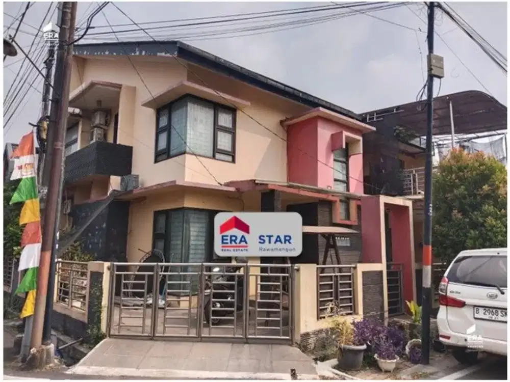 Rumah Hook 2 lantai Harga Nego Sampai Deal di Perumahan Mas Naga Pondok Kopi Jaktim