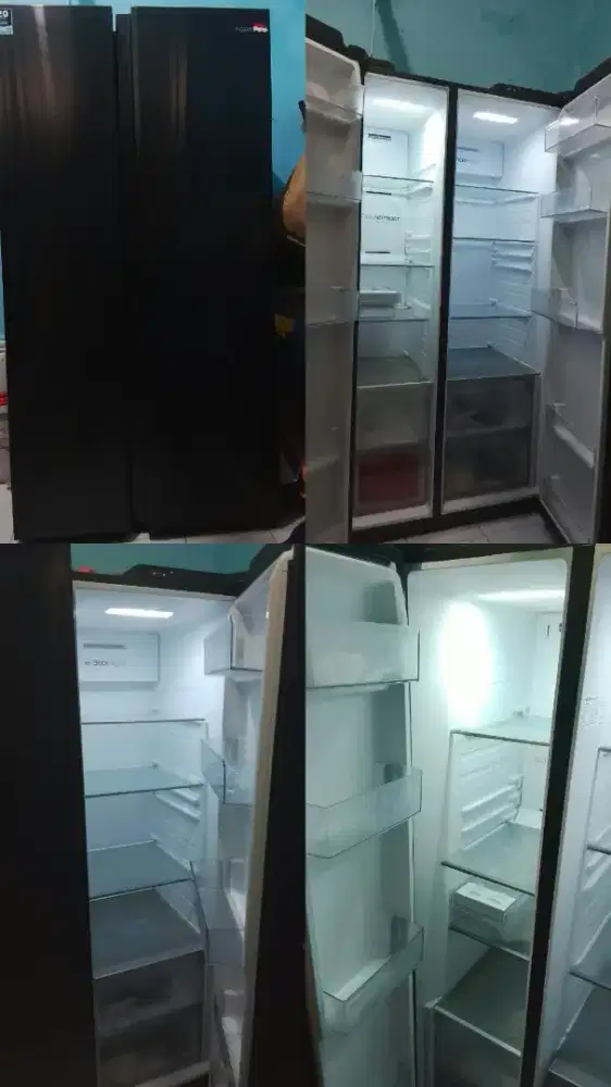 Di jual kulkas AQUA side by side