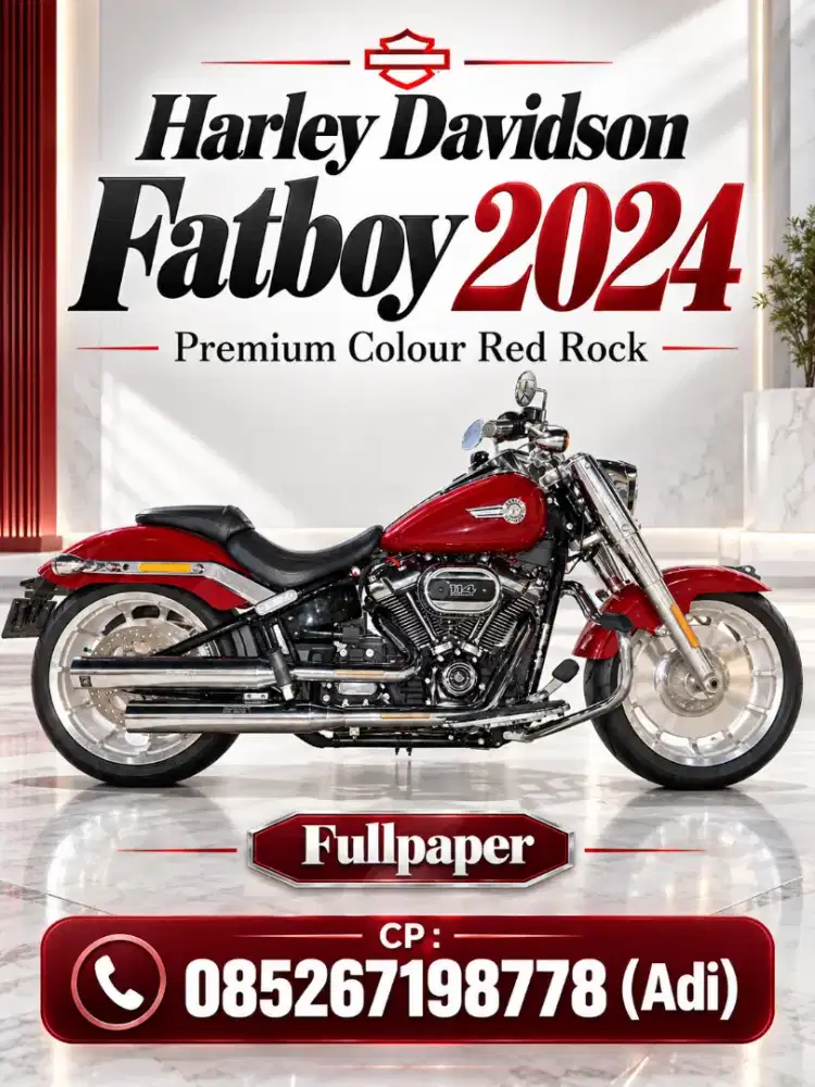 Harley Davidson Fatboy 2024 Red Rock Fullpaper
