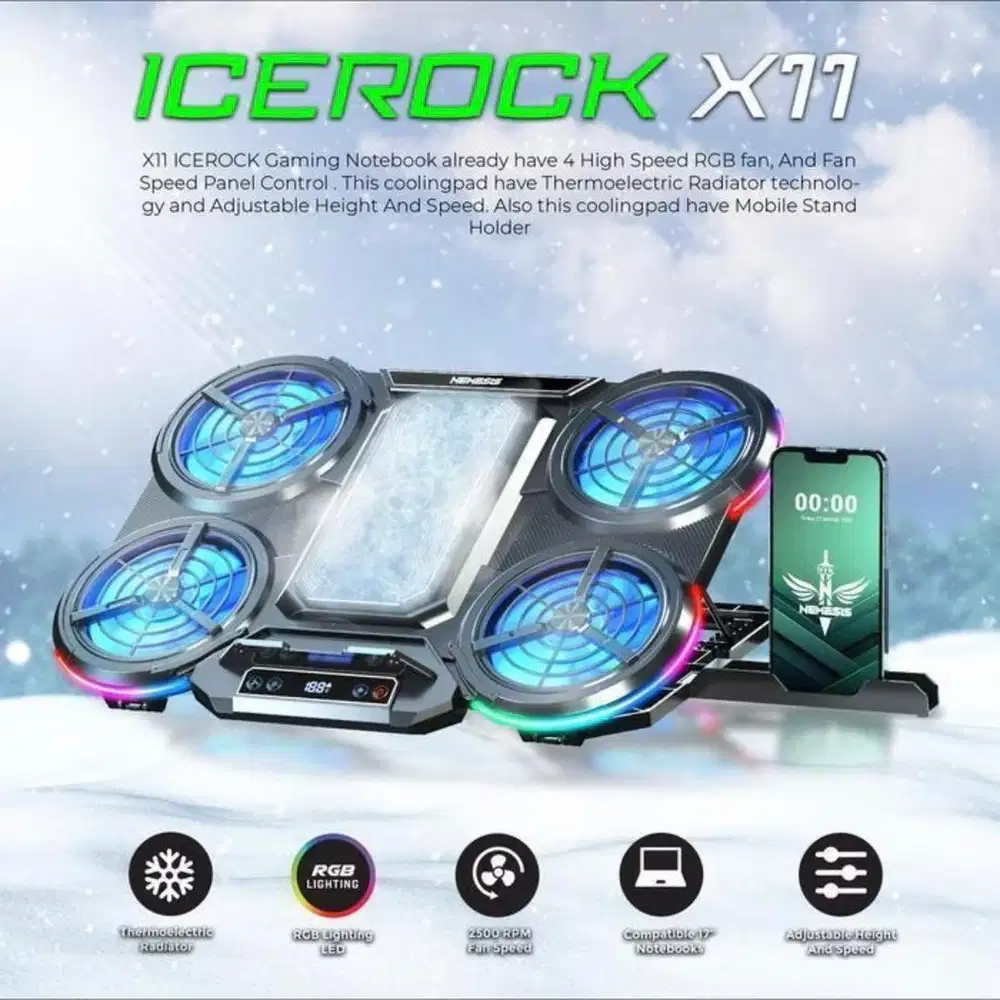 Fan Cooler Laptop Icerock X11