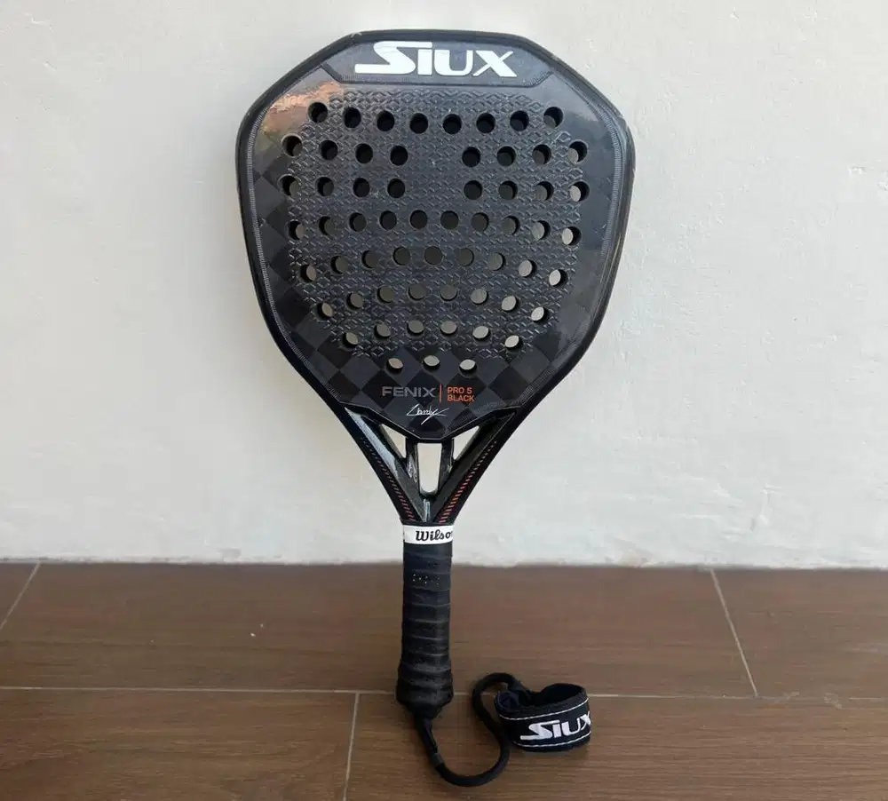 Raket Padel Siux Fenix Pro 5 Black Leo Augsburger Second