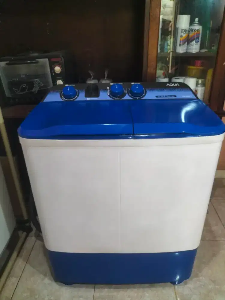 Mesin cuci 2tabung Aqua 8kg normal type QW-880XT Rp600.000.BekasiUtara