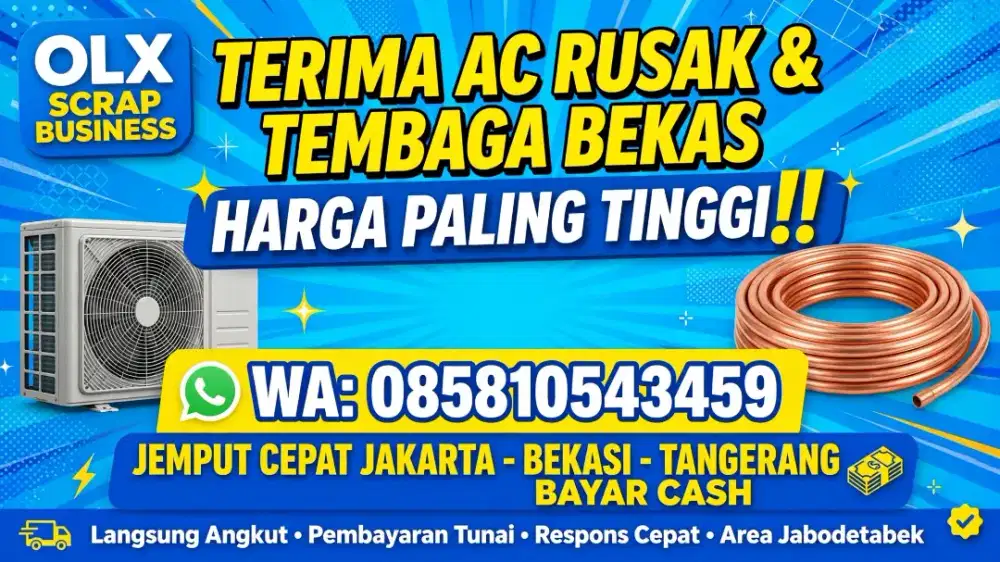 Terima beli ac bkas mati hdup second1/2pk -2pk siap jemput ke tmpt