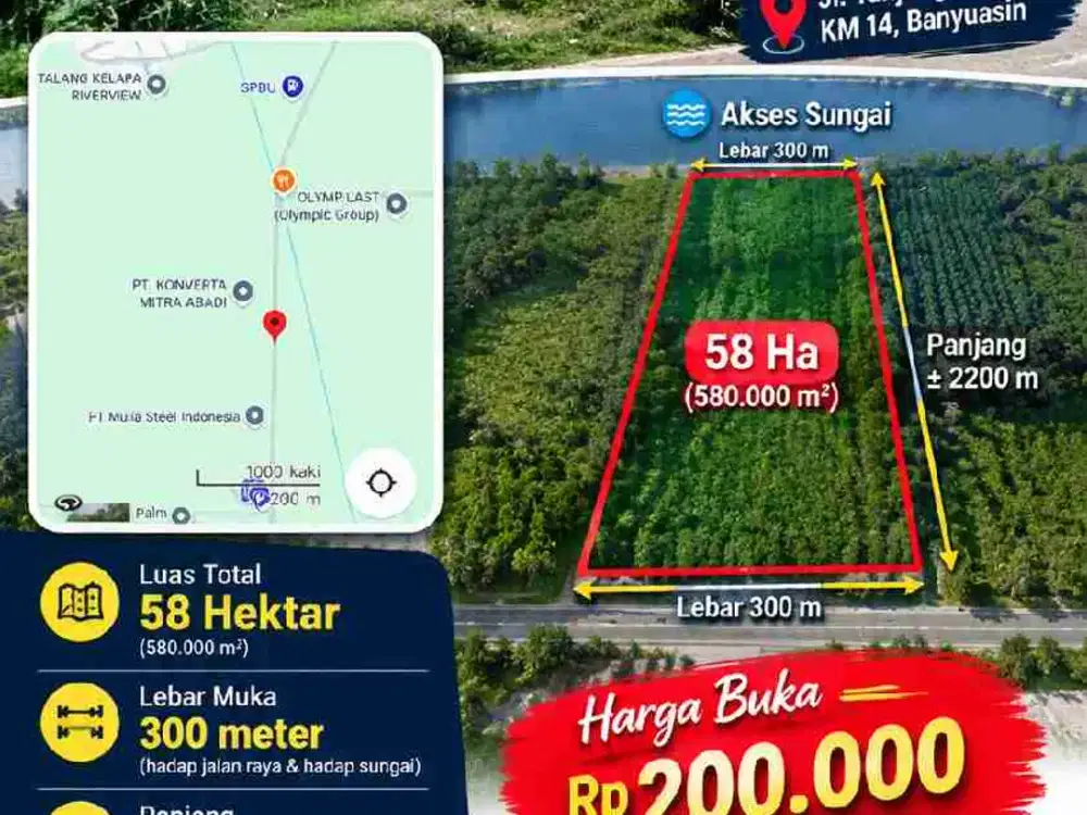 jual tanah murah kawasan industri di TAA