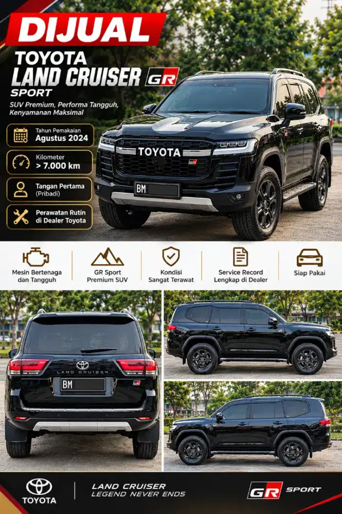Landcruiser LC 300 GR tahun 2024 AT Diesel