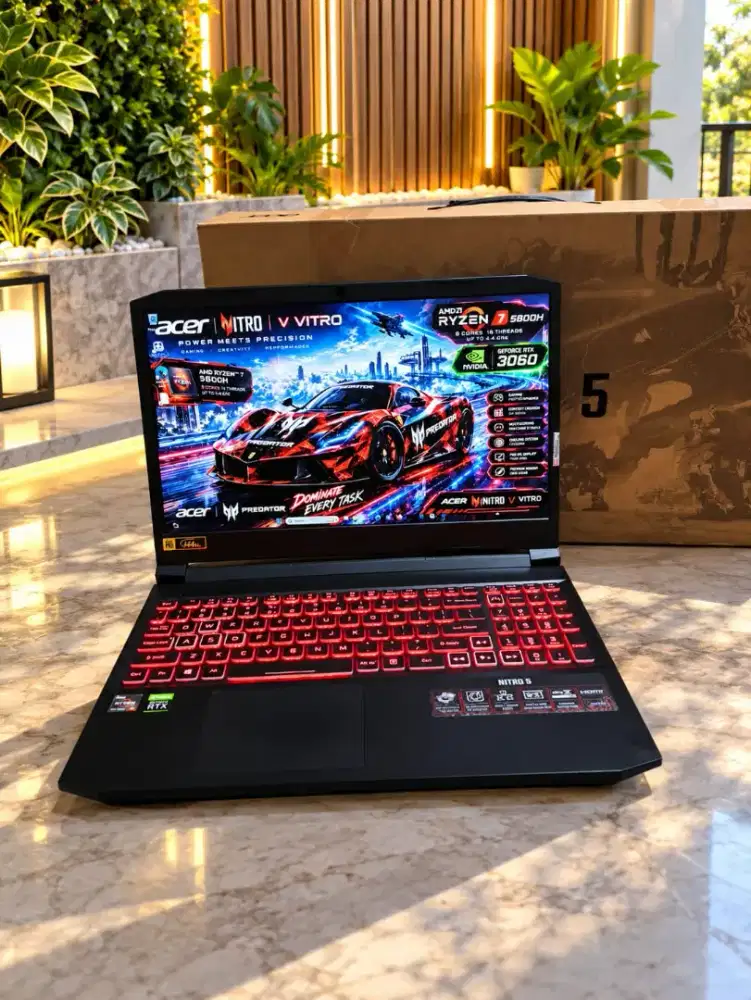 ACER NITRO FULLSET BOX LIKE NEW [RAM 16GB SSD 512GB RTX 3060 VRAM 6GB]