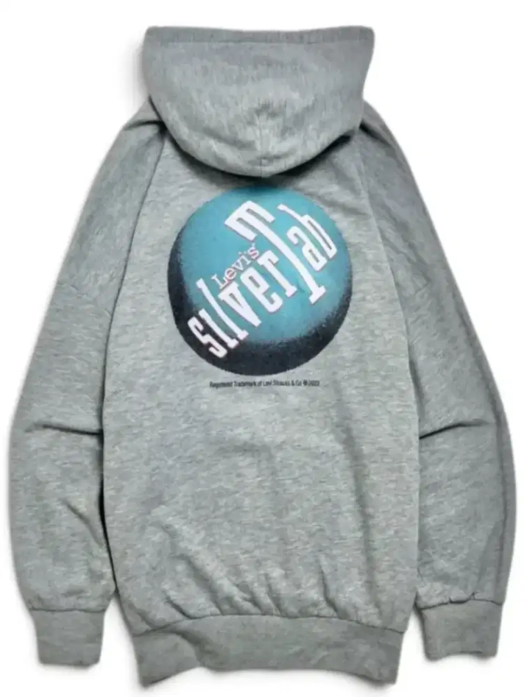 Levis Oversize Silvertab Grey Hoodie sweatshirt