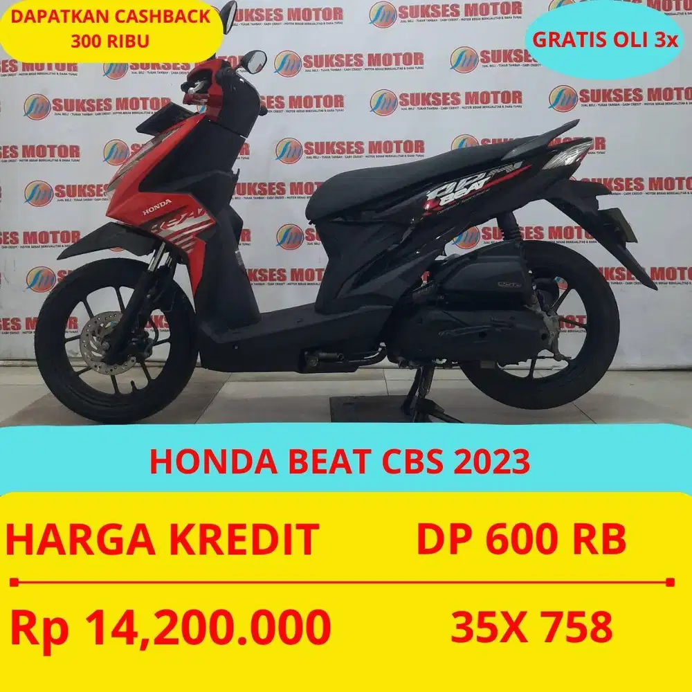 HONDA BEAT CBS 2023 DP MURAH 600 RIBU GUYSS