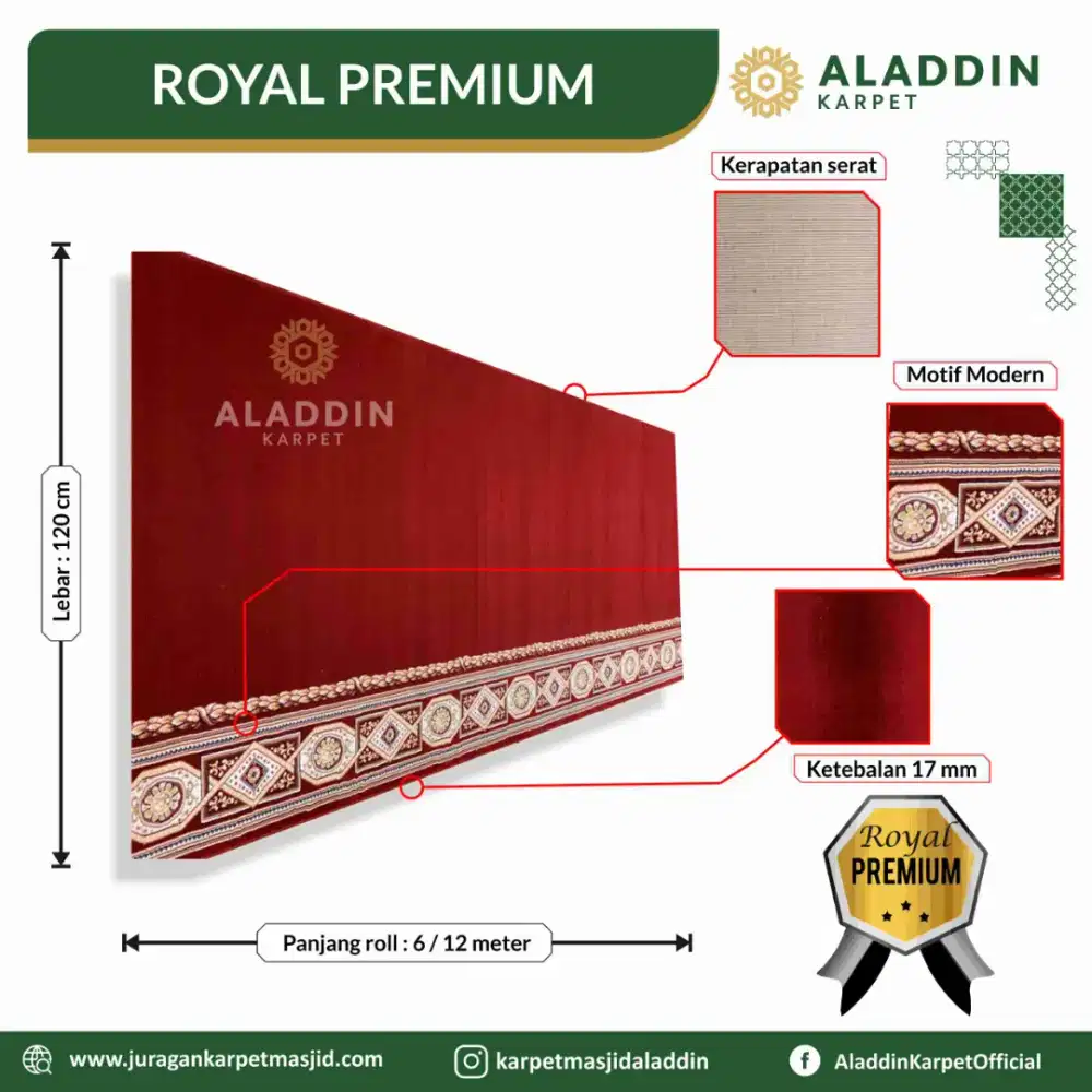 Karpet masjid type royal premium