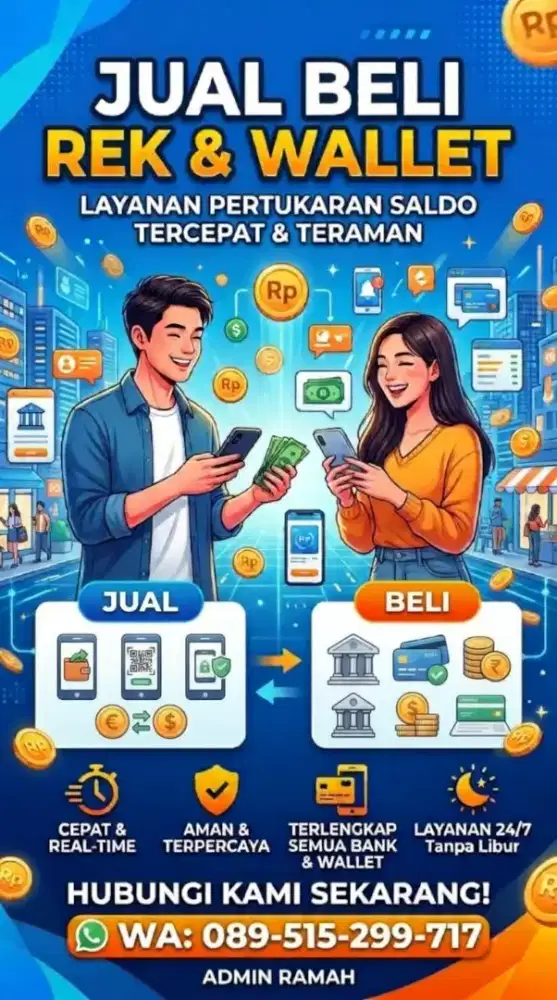 Jual Berbagai Keperluan Rek & e Wallet |