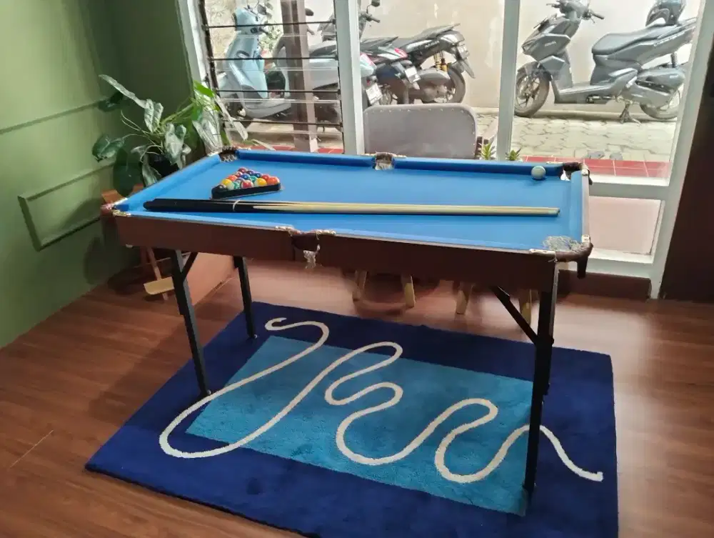 jual meja billiard mini bekas masih lengkap