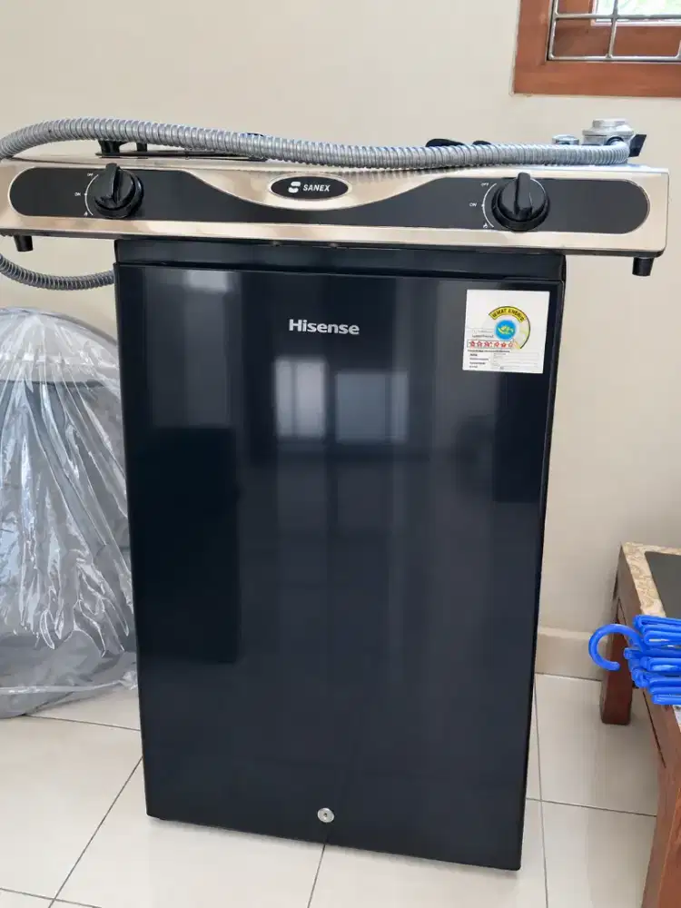 Jual Kulkas Hisense 1 Pintu & Kompor Sanex 2 Tungku