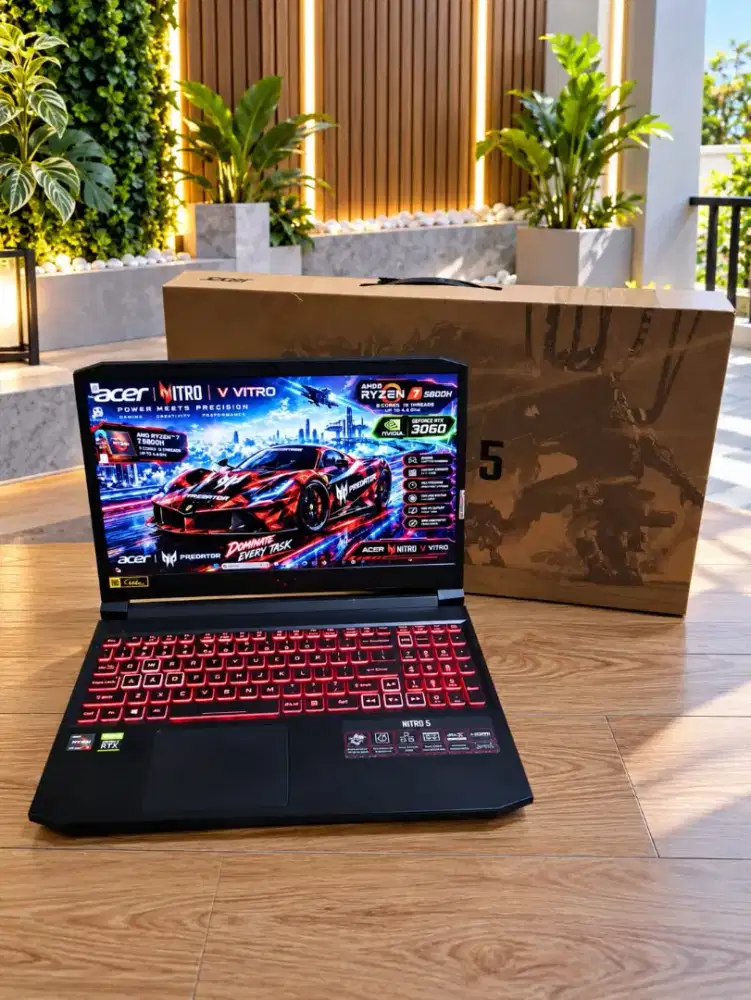 ACER NITRO 5-VITRO AN515-45 Ryzen 7 NVIDIA RTX 3060 FULSET BOX