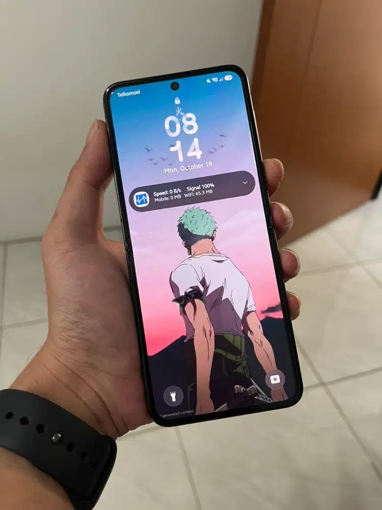 samsung flip 5 512gb 512 8/512 flip5 graphite black sein mulus mantap