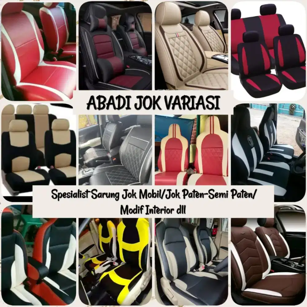 Sarung jok mobil murah/modif interior siap Atr pasang Jabodetabek