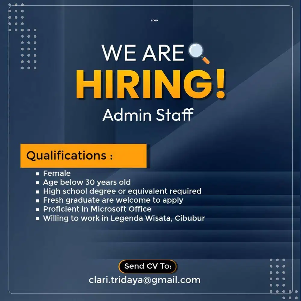 Lowongan Pekerjaan Staff Administrasi