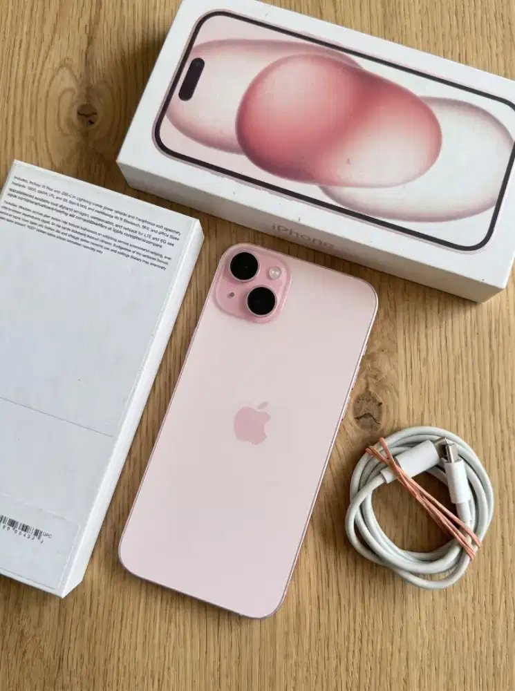 Iphone 15 Plus 128gb Pink Fullset Mulus