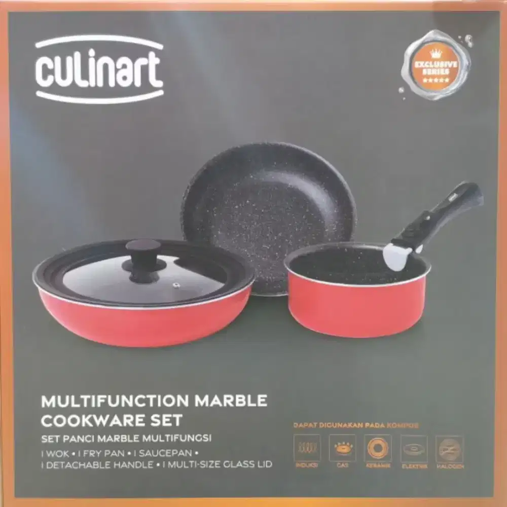 Culinart Multifunction Marble Cookware Set