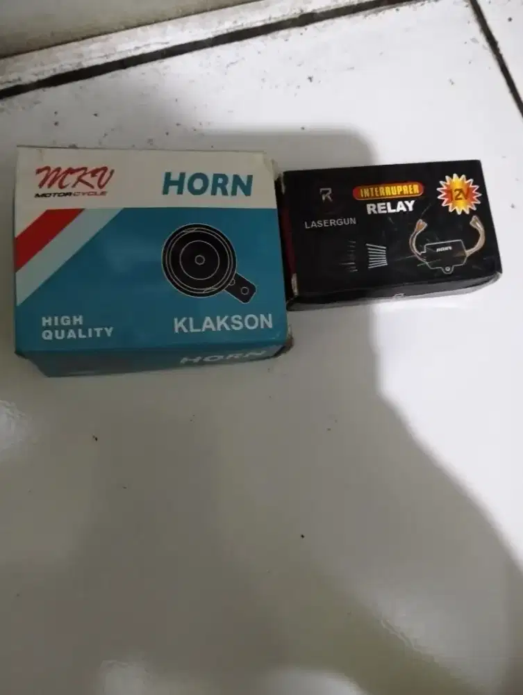Jual accessories motor klakson dan relay satu set