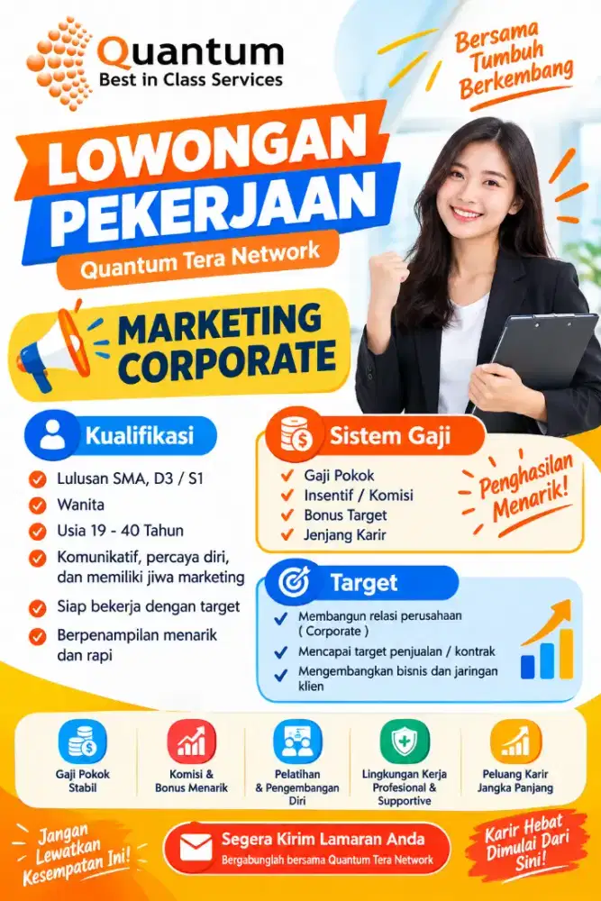 Lowongan Marketing Coorporate