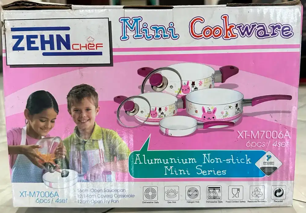 1 set panci alat masak mini cookware