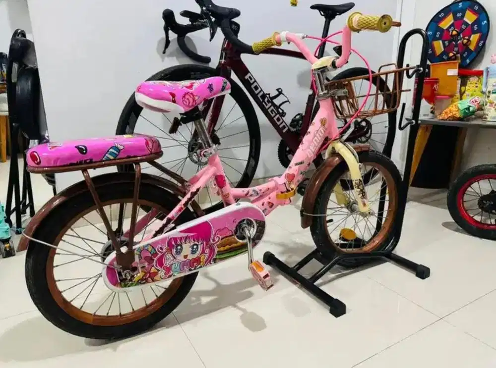 Jual sepeda lipat anak perempuan genia 16 inch