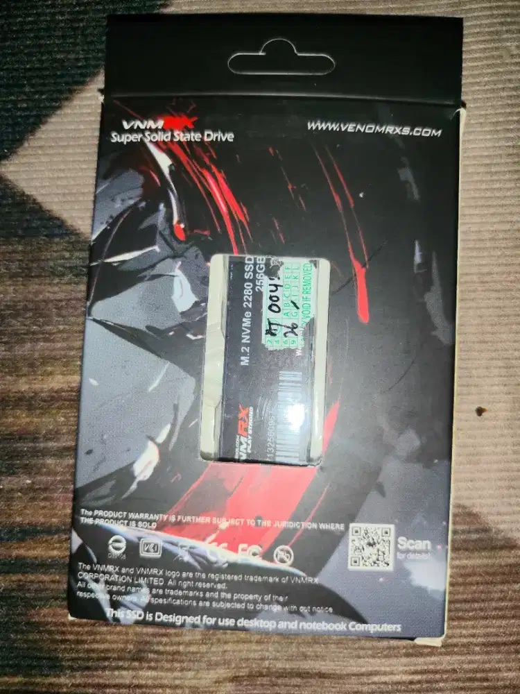 VENOMRX SSD 256GB NVME