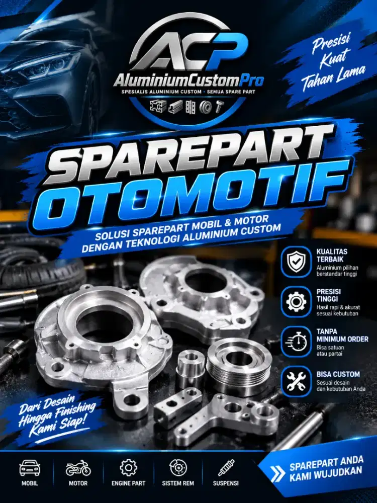 Sparepart Otomotif Custom Aluminium – Aluminium Custom Pro