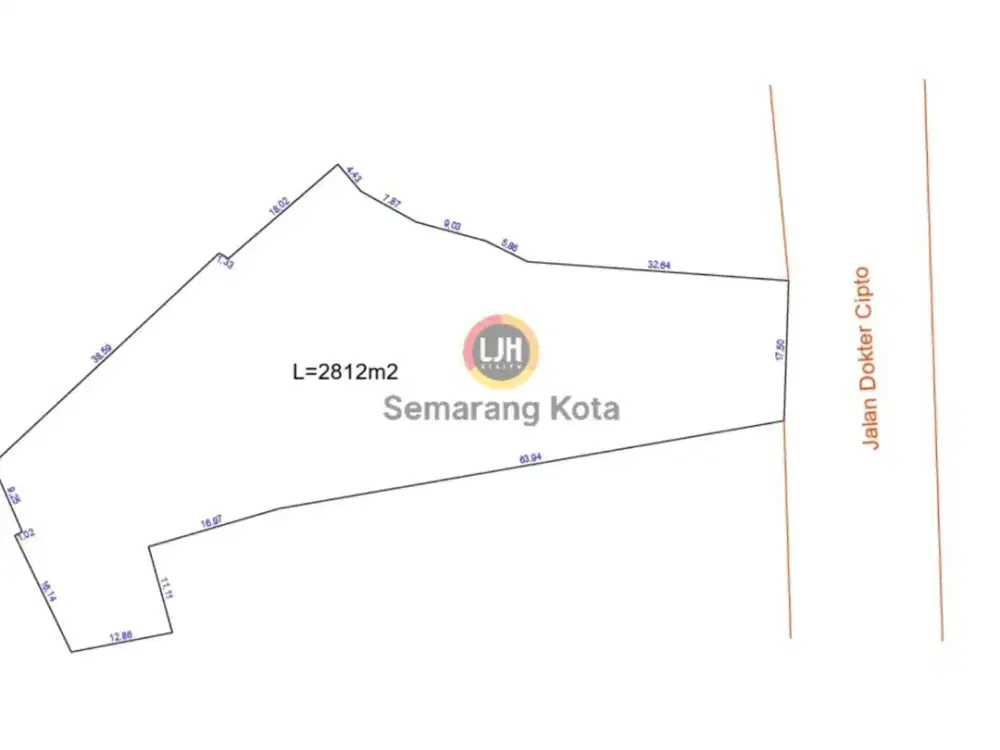 Jual Tanah Luas di Dr Cipto Semarang Timur