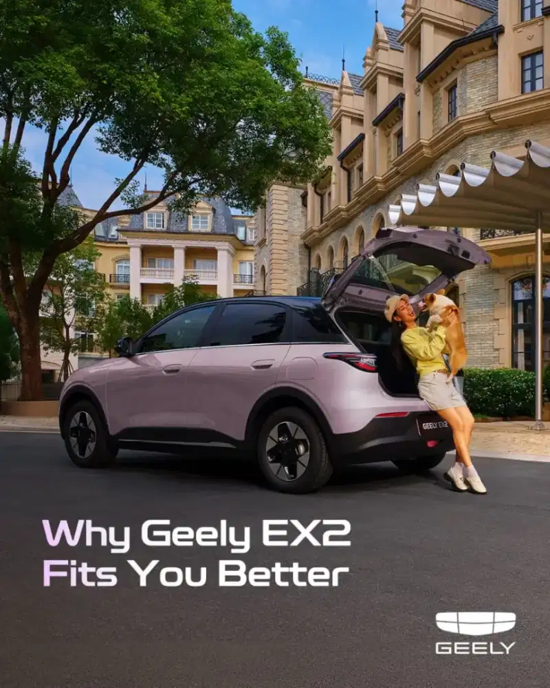 Geely ex2 max mm jalan setiabudi