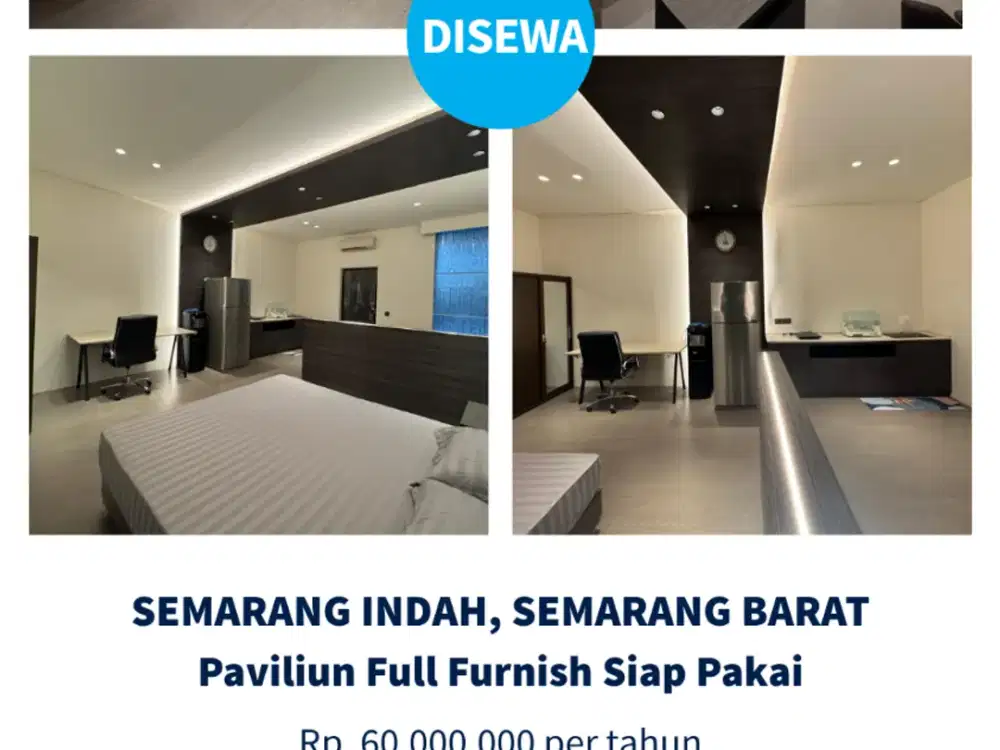 Disewakan Rumah Kecil / Paviliun Full Furnished Semarang Indah, Semarang Barat