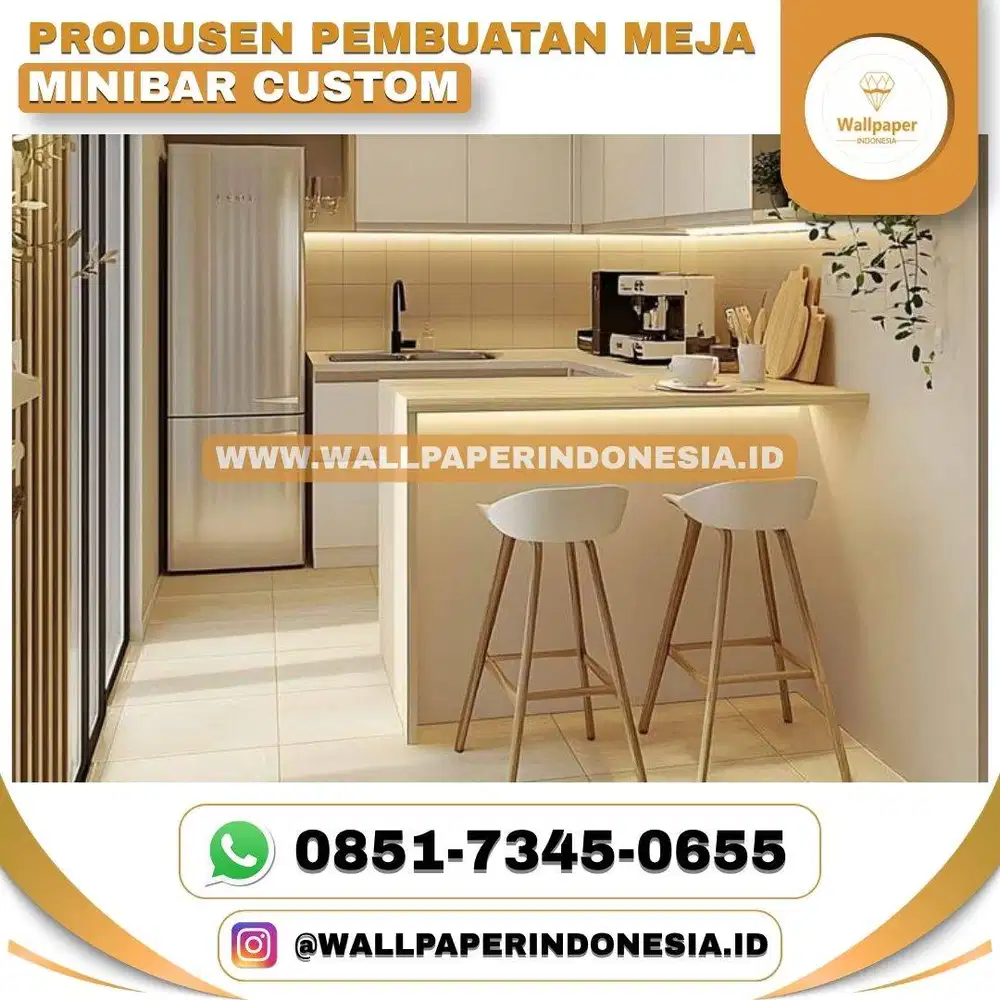 PRODUSEN PEMBUATAN MEJA MINIBAR CUSTOM