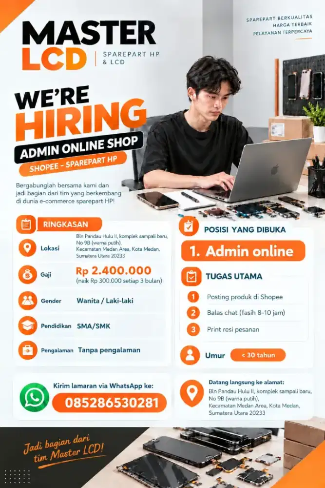 DIBUKA ADMIN ONLINE SHOP SHOPEE