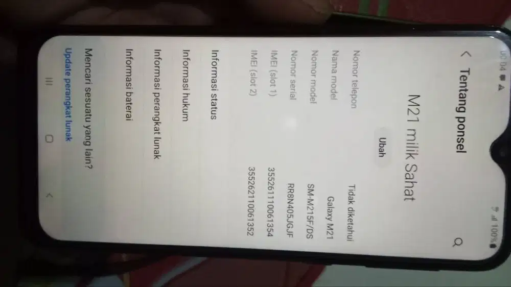 Samsung galaxy m21 ram 4/64gb