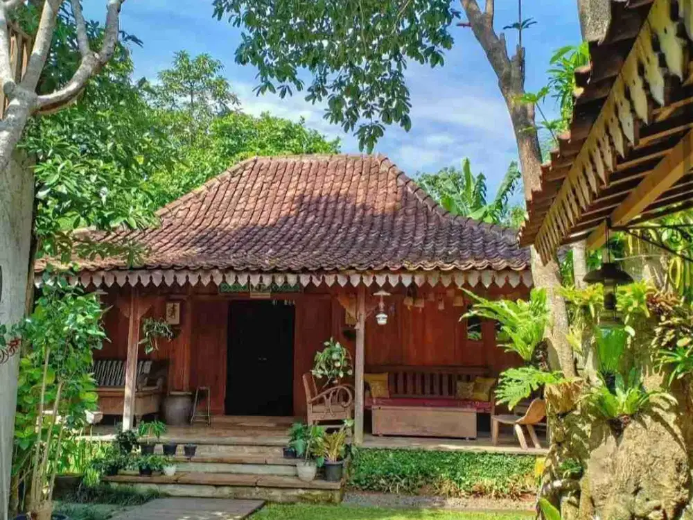 RUMAH 1 LANTAI BOULEVARD BINTARO JAYA TANGERANG SELATAN SHM KONSEP RUMAH JAWA BANGUNAN RAPI SIAP HUNI