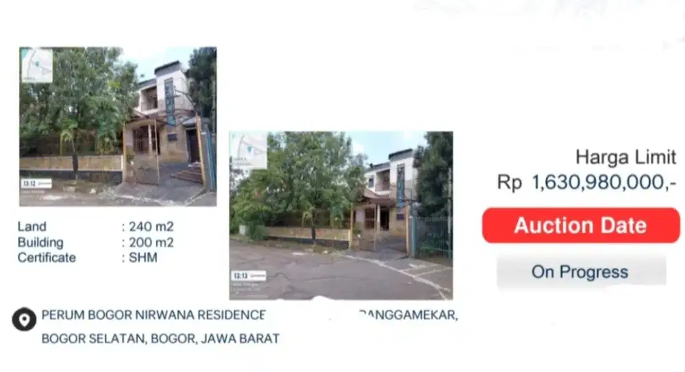 Dijual Rumah 2 Lantai Bogor Nirwana Residence