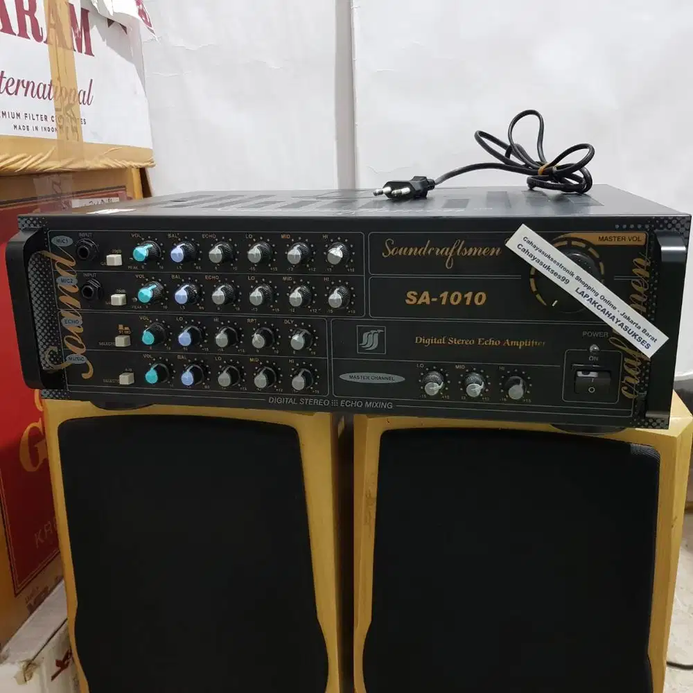 Elektronik Amplifier Digital Mixing Echo System Stereo Power Karaoke