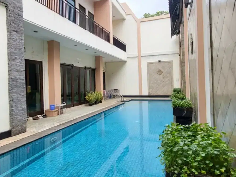 nego sd deal dengan kolam renang dalam cluster sektor 9 di graha taman bintaro near senayan bintaro  and menteng bintaro ada club house lap tennis