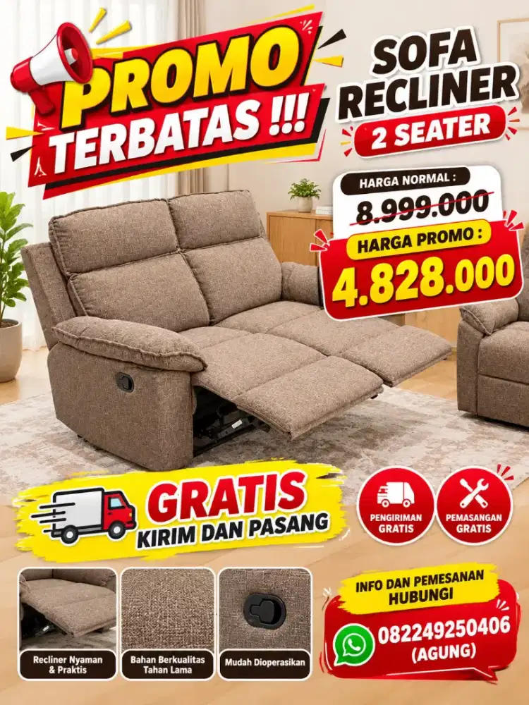 SOFA RECLINER TERMURAH