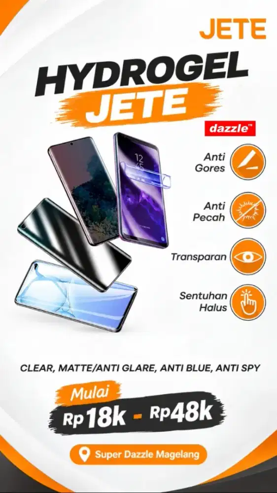 Hydrogel Jete Iphone and Android